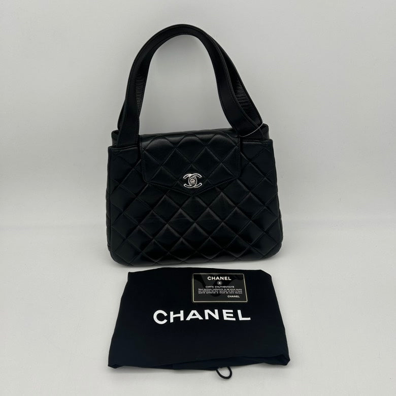 Chanel Medium Black Quilted Leather Shoulder Bag