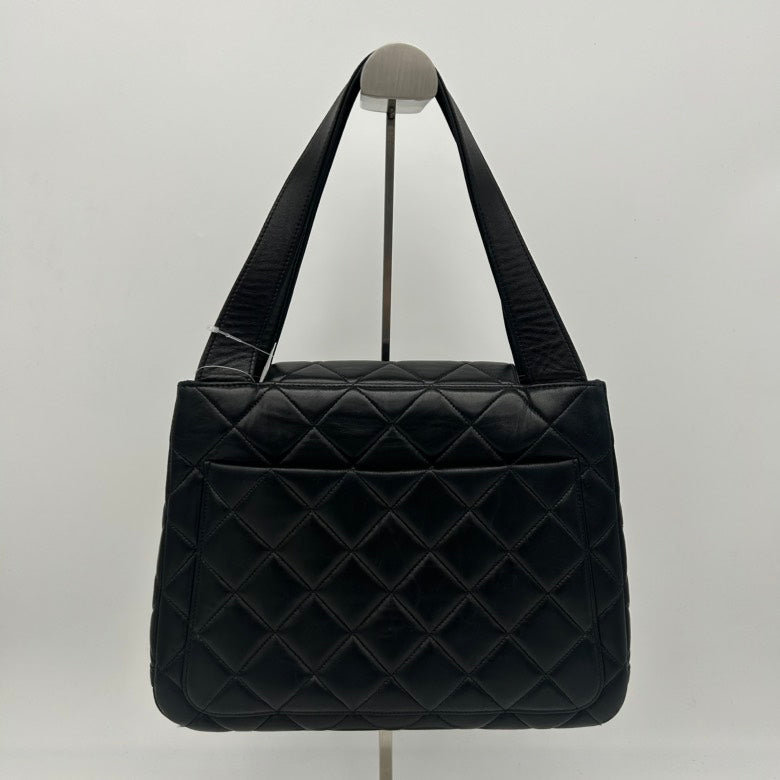 Chanel Medium Black Quilted Leather Shoulder Bag