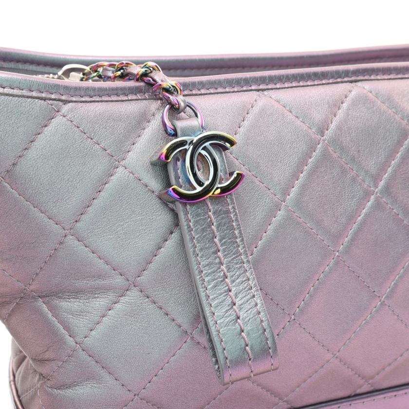 Chanel Gabriel Hobo Chain Shoulder Bag Rainbow Hardware