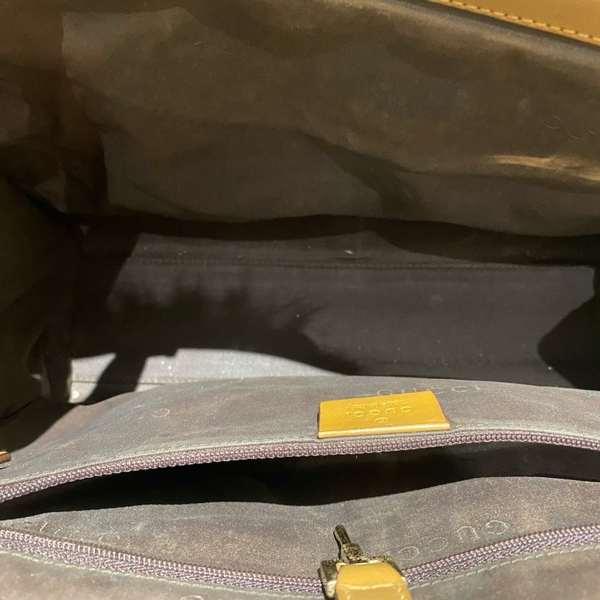 Gucci Monogram Beige Canvas Tote Bag Large