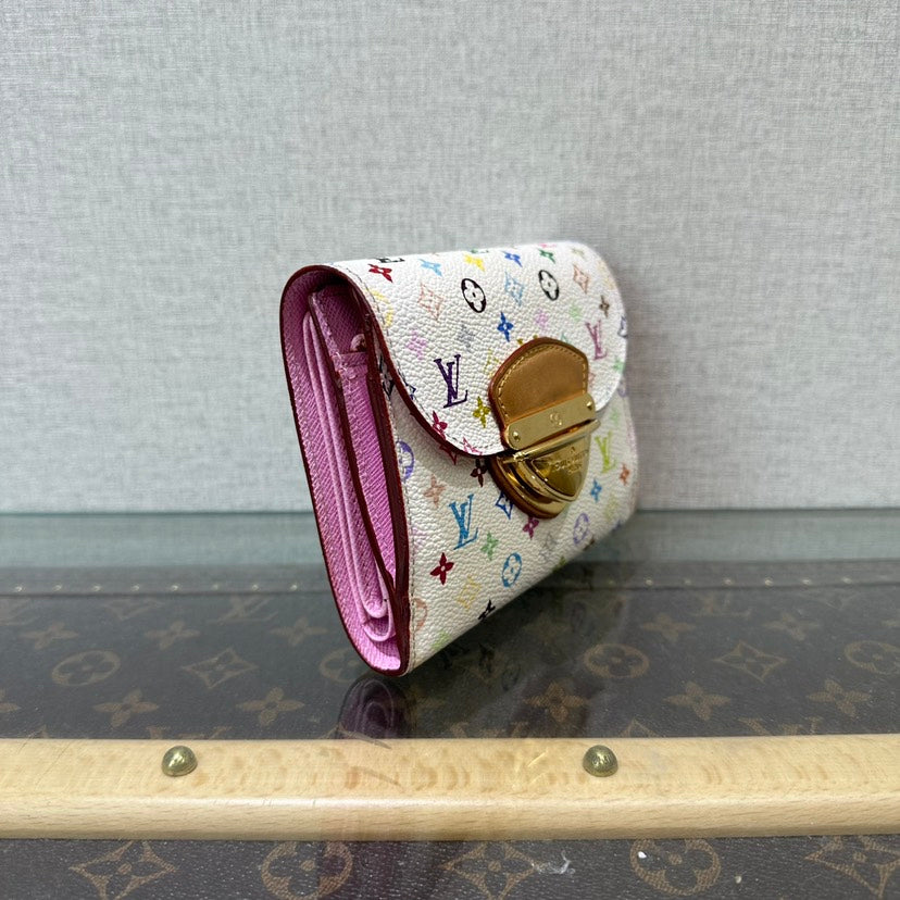 Louis Vuitton Multicolor Compact Wallet White