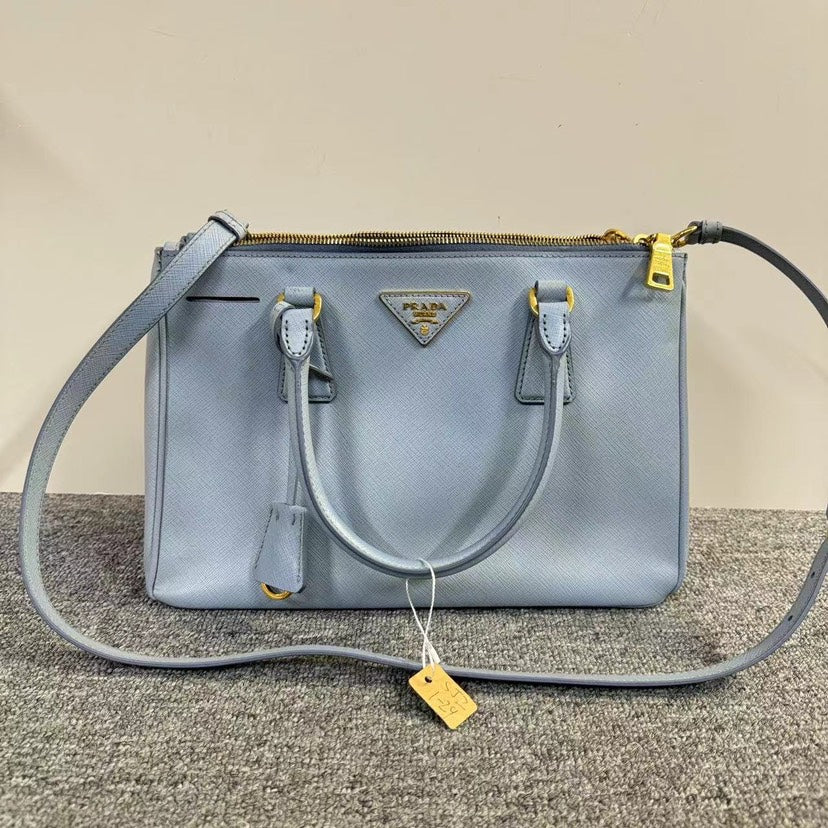 Prada Saffiano Tote Light Blue Bag