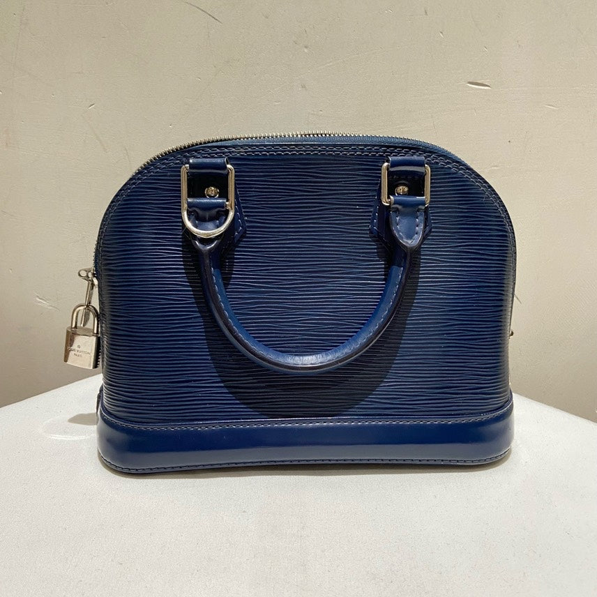 Louis Vuitton Alma BB Blue Handbag