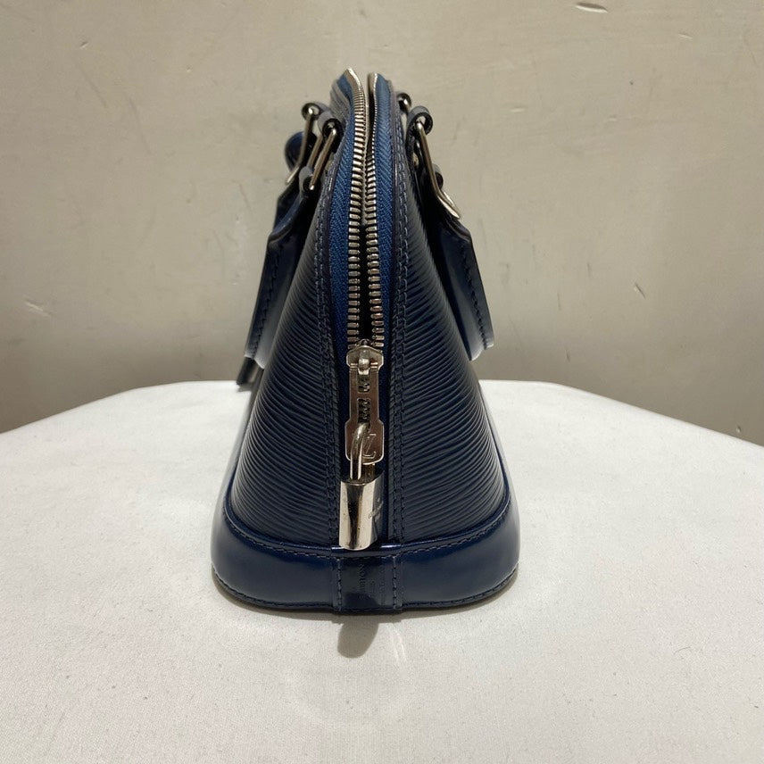 Louis Vuitton Alma BB Blue Handbag