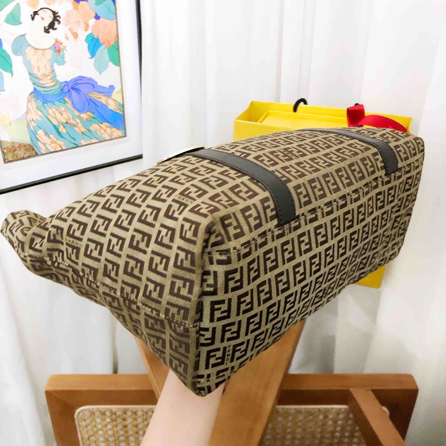 Fendi Zucca Brown Tote Bag