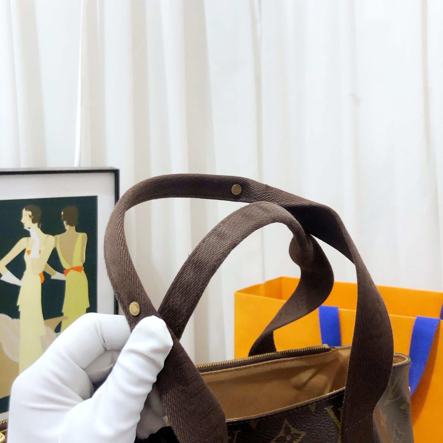 Louis Vuitton Cabas Tote Bag Monogram Brown