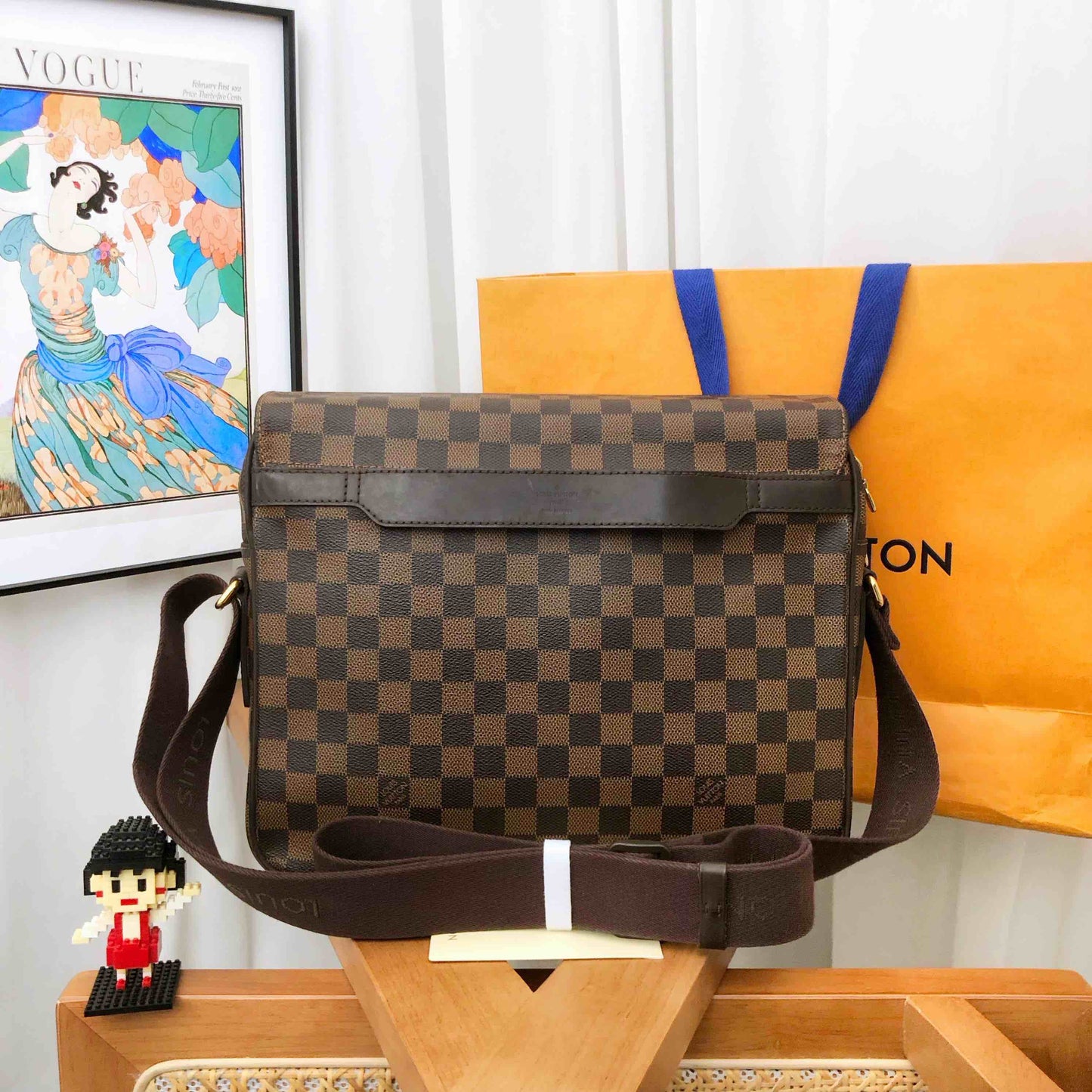 Louis Vuitton Damier Ebene Broadway Brown Messenger Bag