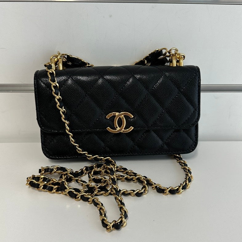 Chanel Classic Black Chain Shoulder Bag