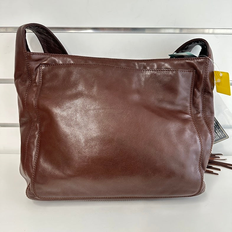Pre-loved Chanel Crossbody Bag 2757 in Brown Leather