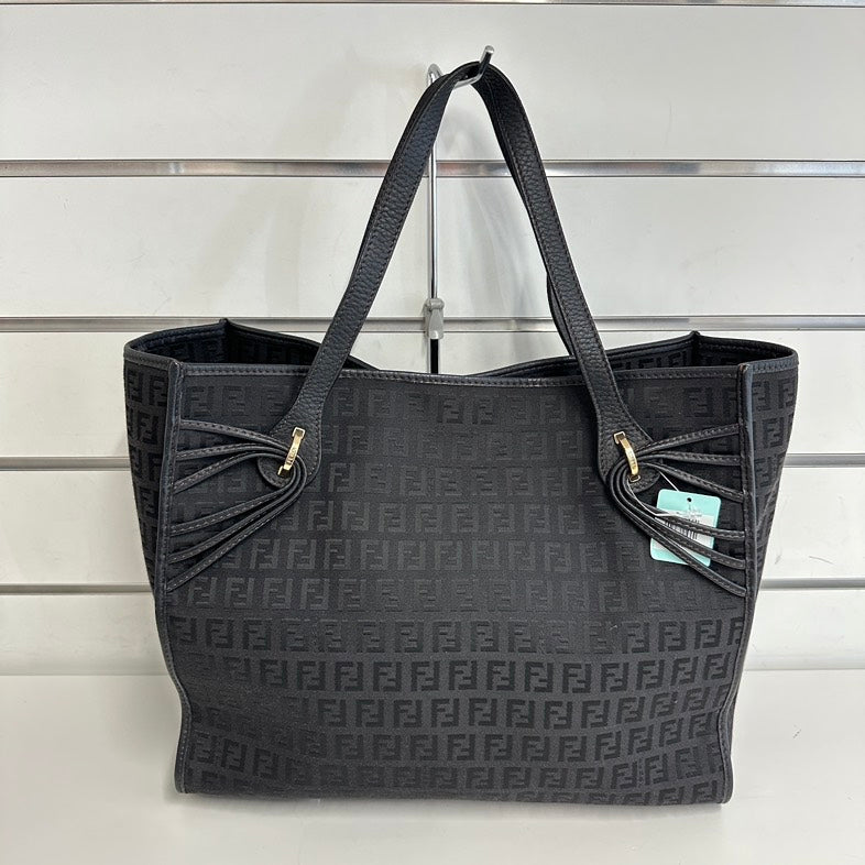Fendi Pre-loved 1001 Tote Bag Black Canvas