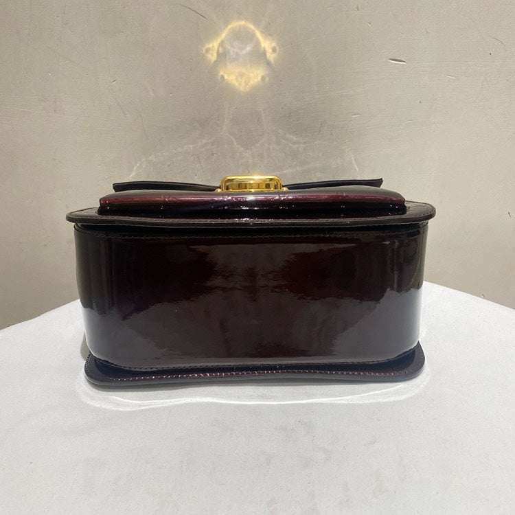 Louis Vuitton Preloved Patent Leather Cherry Top Handle Bag