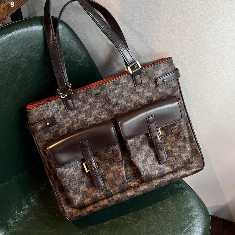 Preloved Louis Vuitton Damier Ebene Canvas Tote Bag AF638