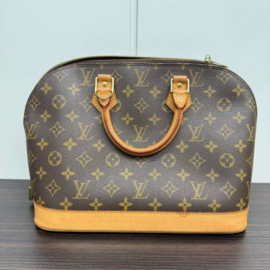 Preloved Louis Vuitton Monogram Alma PM Handbag Brown Top Handle Bag LB110017