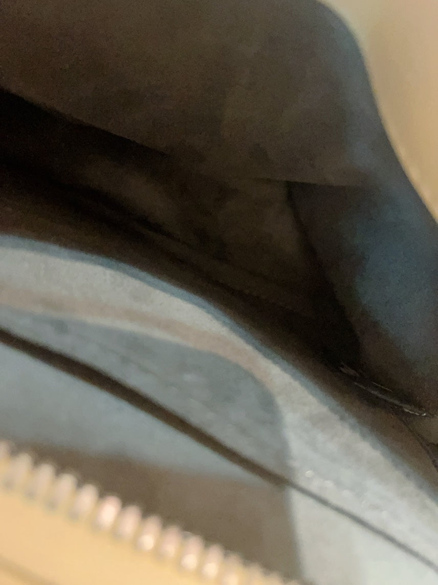 Fendi 2Ways Cream Leather Tote Bag with Unique Face Design
