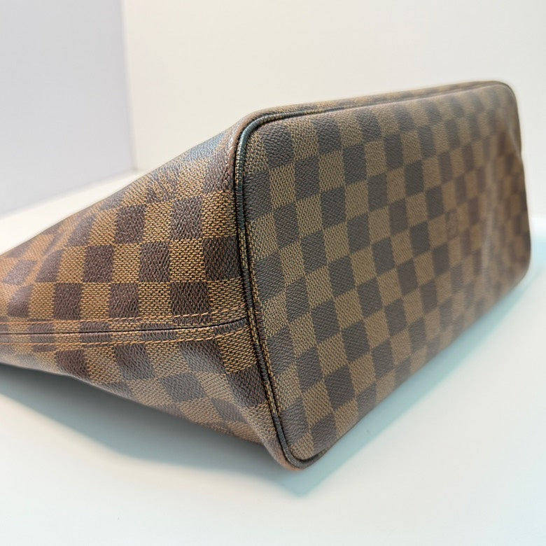 Louis Vuitton Neverfull Damier Ebene Tote - Brown Checkered Canvas Handbag