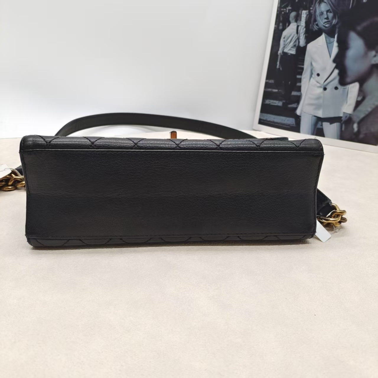 Preloved Chanel 2.55 Black Leather Crossbody Bag 2012-2013