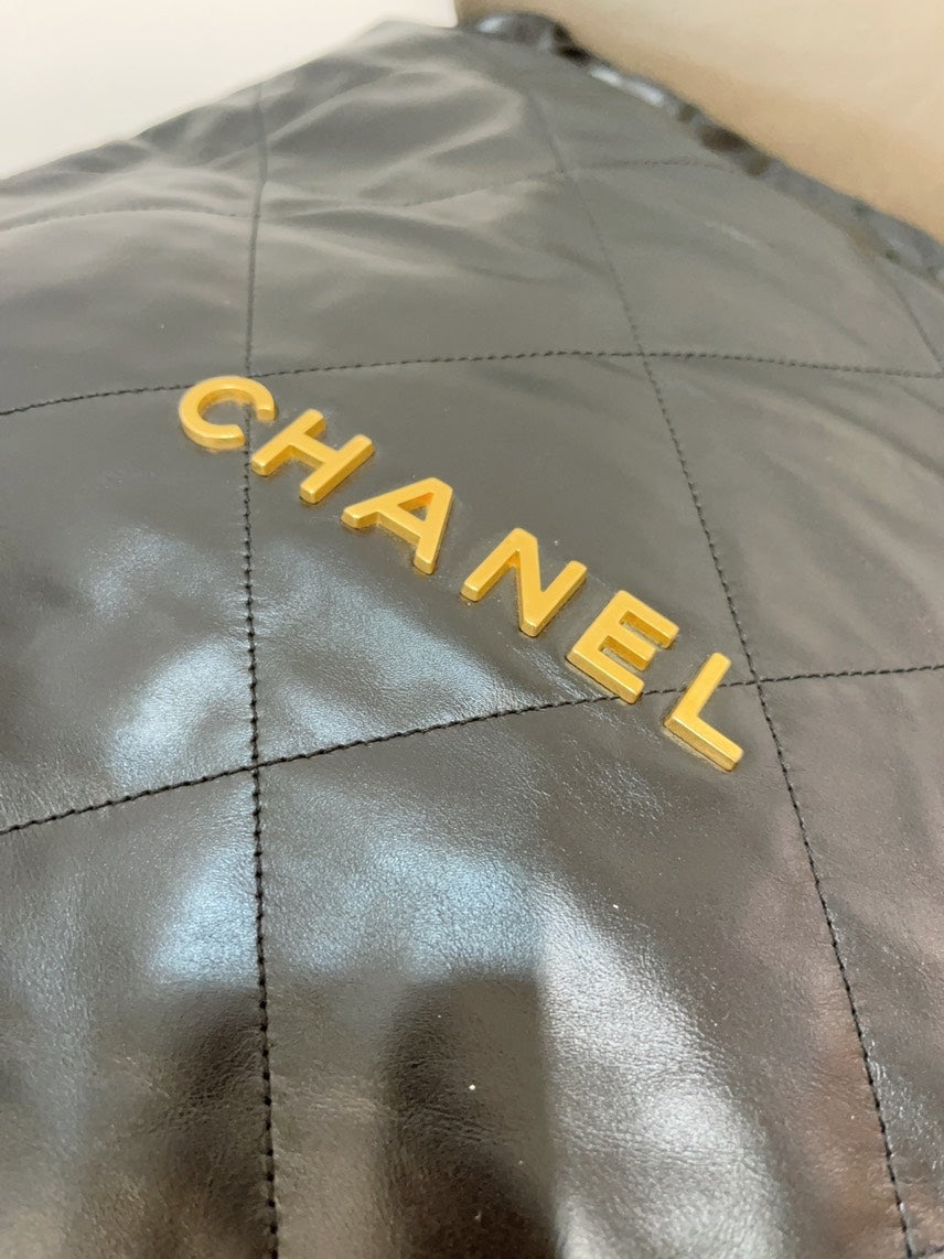 Chanel Bag Large Black Leather Shoulder Bag