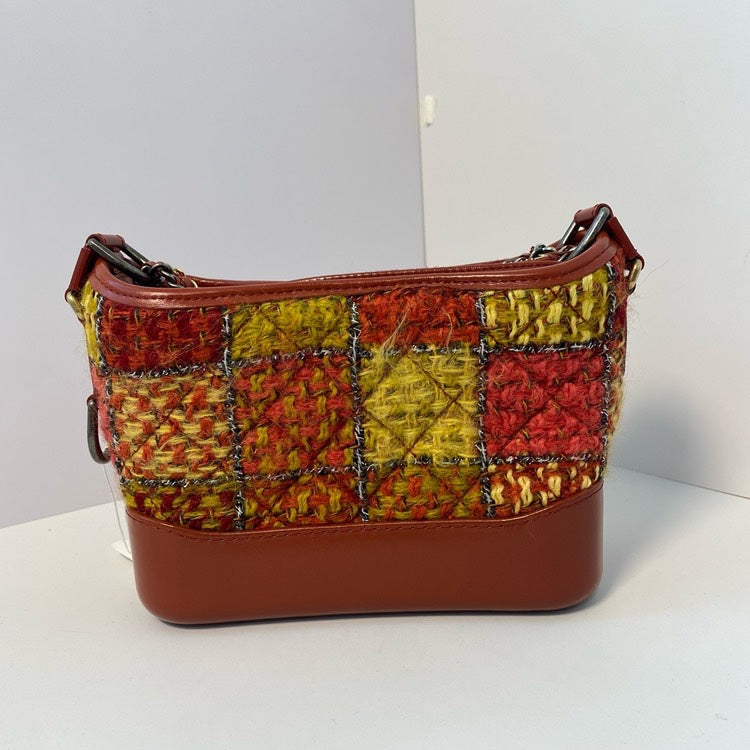 Chanel Gabrielle Patchwork Orange Shoulder Bag