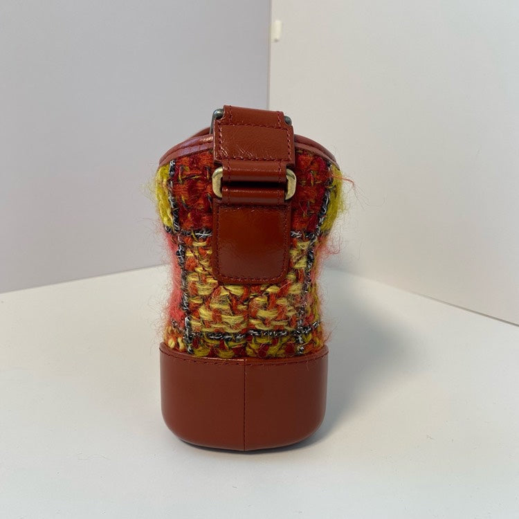 Chanel Gabrielle Patchwork Orange Shoulder Bag