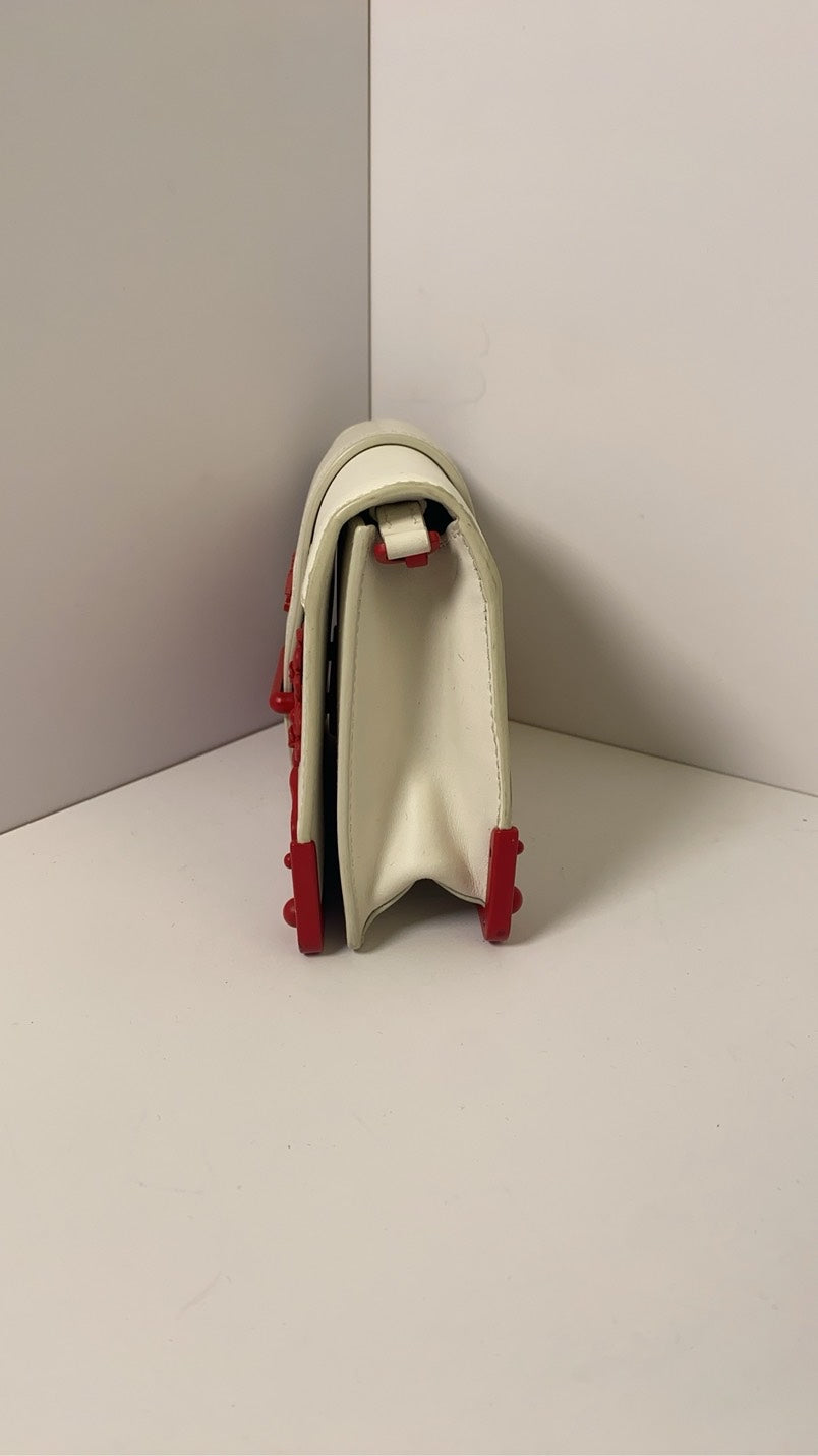 Prada Valentine Limited Palace Edition White Red Crossbody Bag