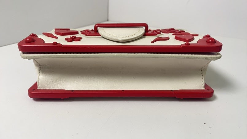 Prada Valentine Limited Palace Edition White Red Crossbody Bag