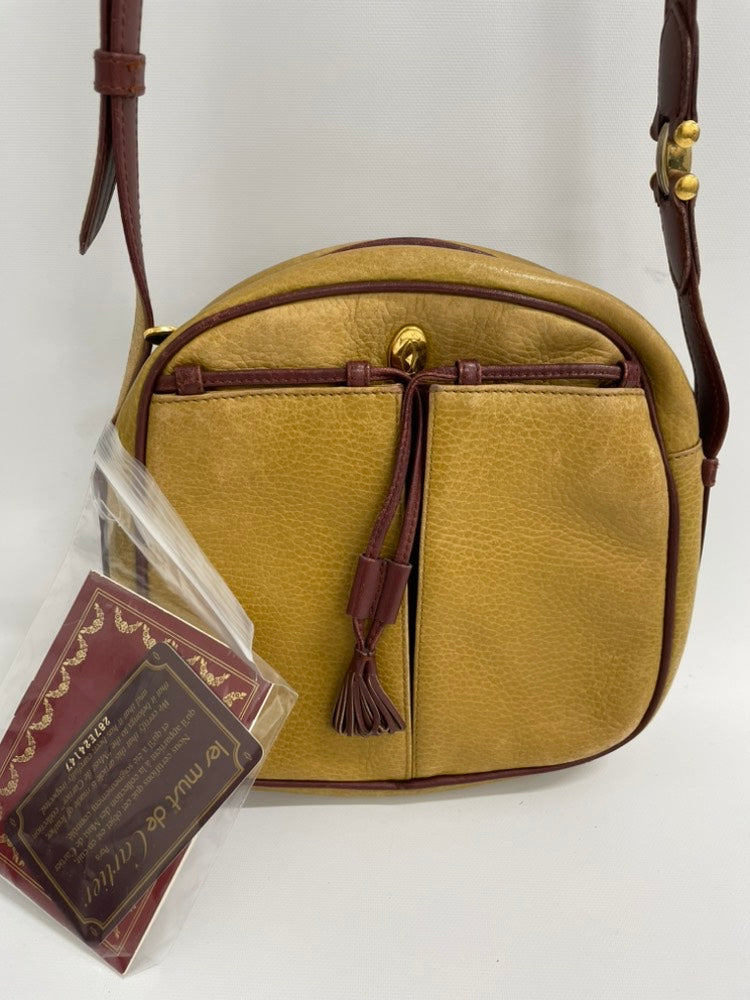 Cartier Must De Cartier Crossbody Bag in Yellow Leather