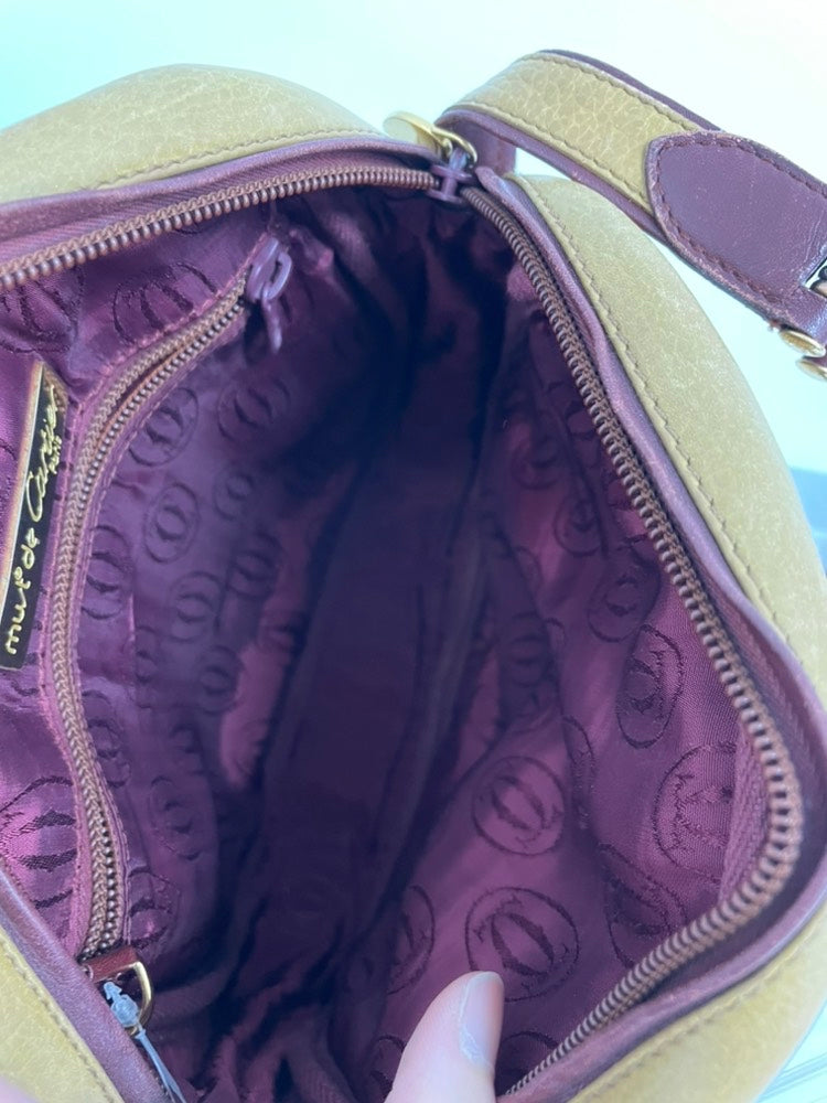 Cartier Must De Cartier Crossbody Bag in Yellow Leather