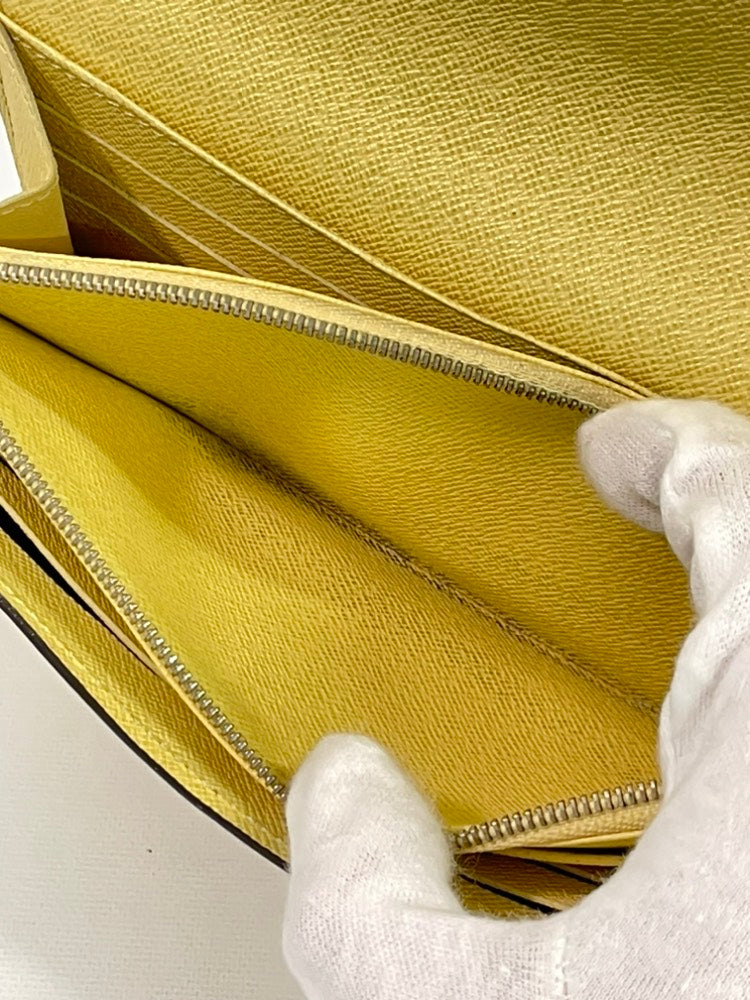 Louis Vuitton Epi Yellow Wallet
