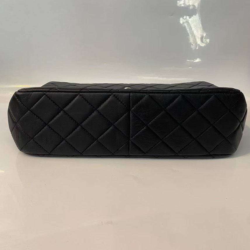 Chanel Classic Flap Bag Black Leather Shoulder Bag