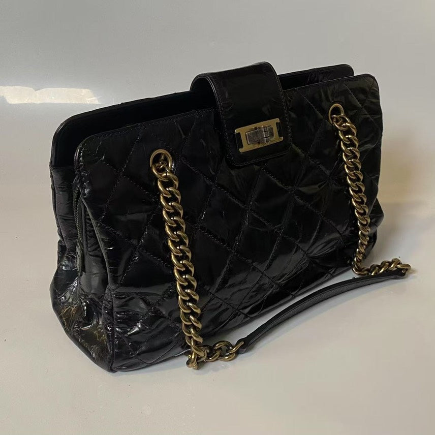 Chanel Quilted Black Shoulder Bag - Preloved