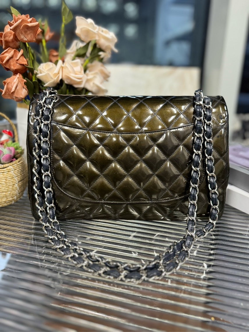 Chanel Jumbo HFY Classic Shoulder Bag Black Leather