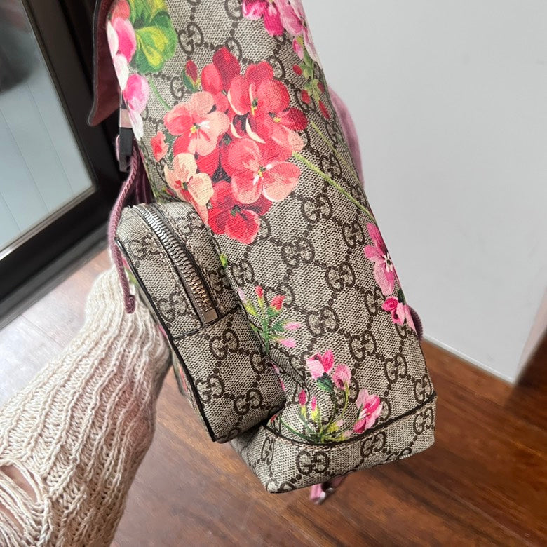 Preloved Gucci Blooms Supreme Backpack AG354 Floral Canvas
