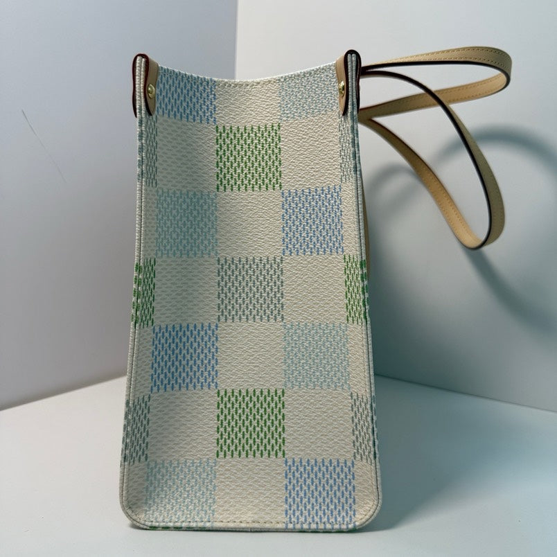 Louis Vuitton Limited On The Go Damier Giant MM Green Tote Bag