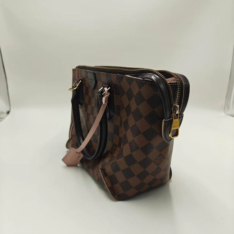 Louis Vuitton Cassia Tote Damier Ebene Checkered Crossbody Bag