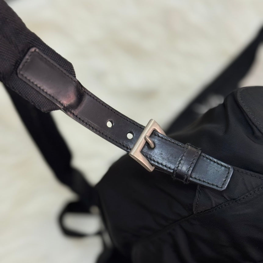 Prada Nylon Backpack M Size Black