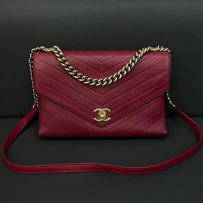 Chanel Bag HY Burgundy Leather Shoulder Bag