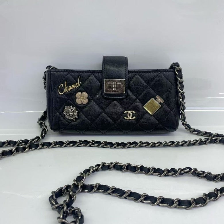 Chanel Preloved HY Quilted Black Crossbody Bag