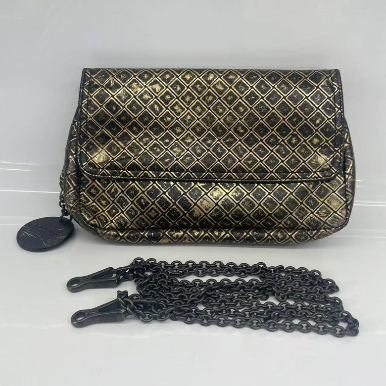 Bottega Veneta Preloved BV Bag HY Gold Crossbody