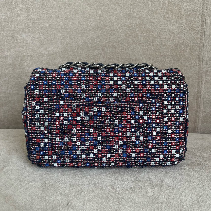Chanel Tweed Shoulder Bag Multicolor
