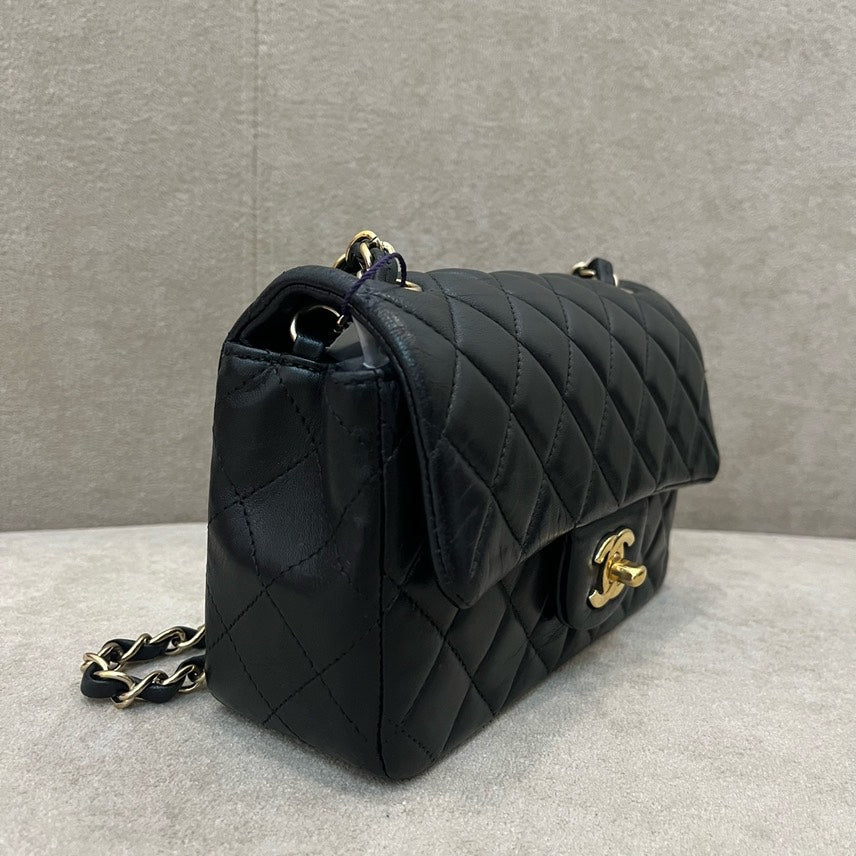 Chanel Classic Flap Black Leather Shoulder Bag