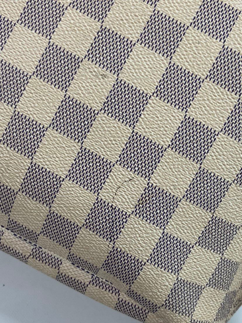 Louis Vuitton Neverfull PM, Damier Azur, Beige, Tote