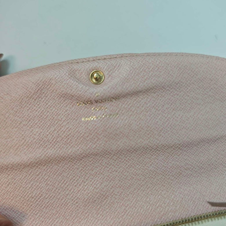 Louis Vuitton Damier Azur Checkered Wallet with Free Strap