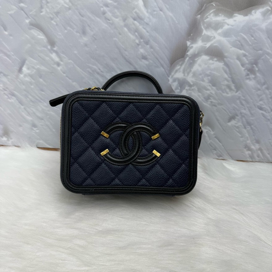 Chanel Camera Bag Quilted Black Leather Shoulder Bag