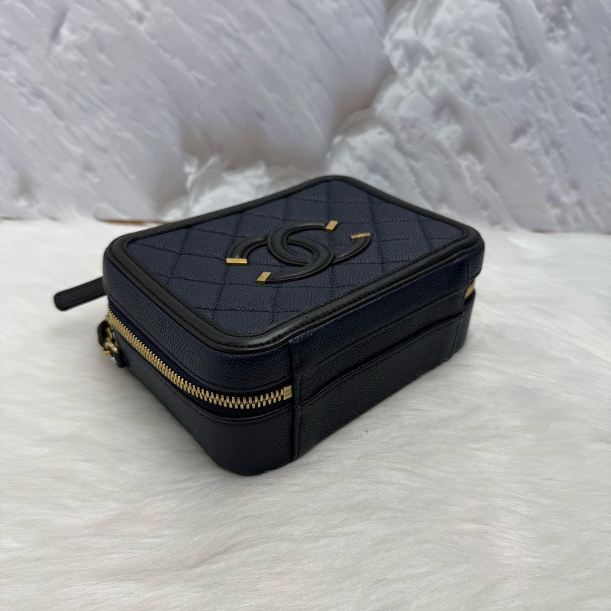 Chanel Camera Bag Quilted Black Leather Shoulder Bag