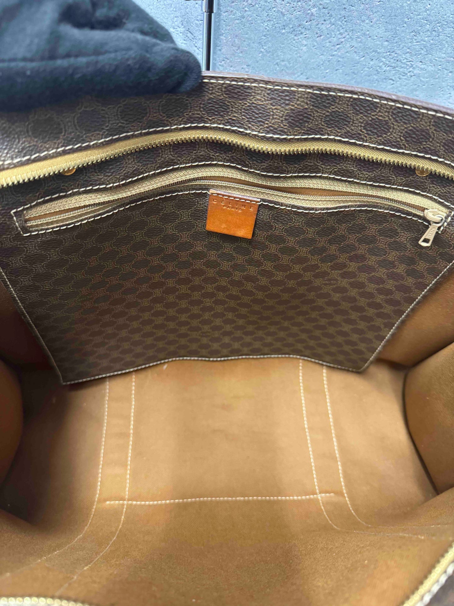Celine Classic Tote Bag JZ37146300 with Monogram Canvas in Brown
