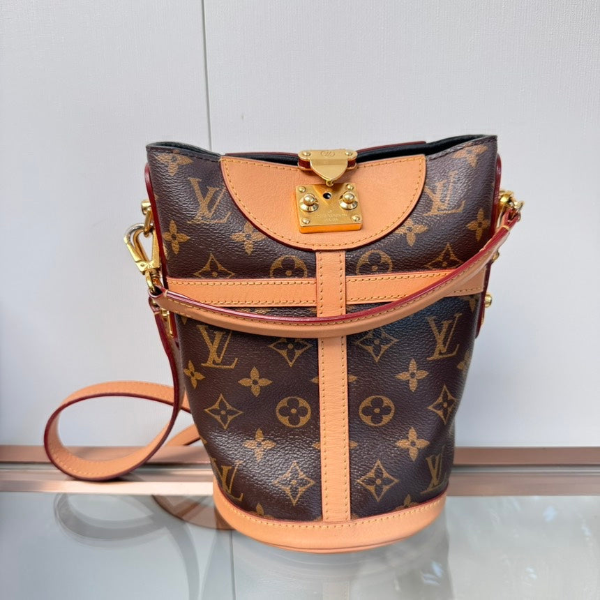 Louis Vuitton Monogram Bucket Bag in Brown Canvas