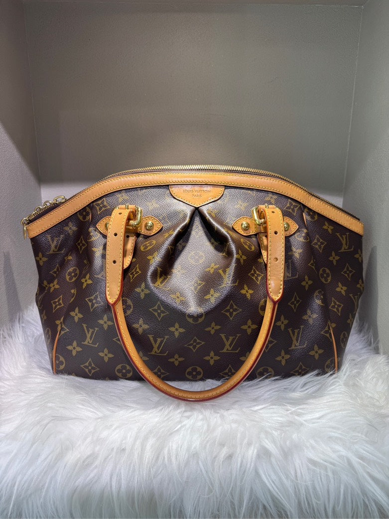 Louis Vuitton Monogram Tivoli PM Brown Canvas Satchel