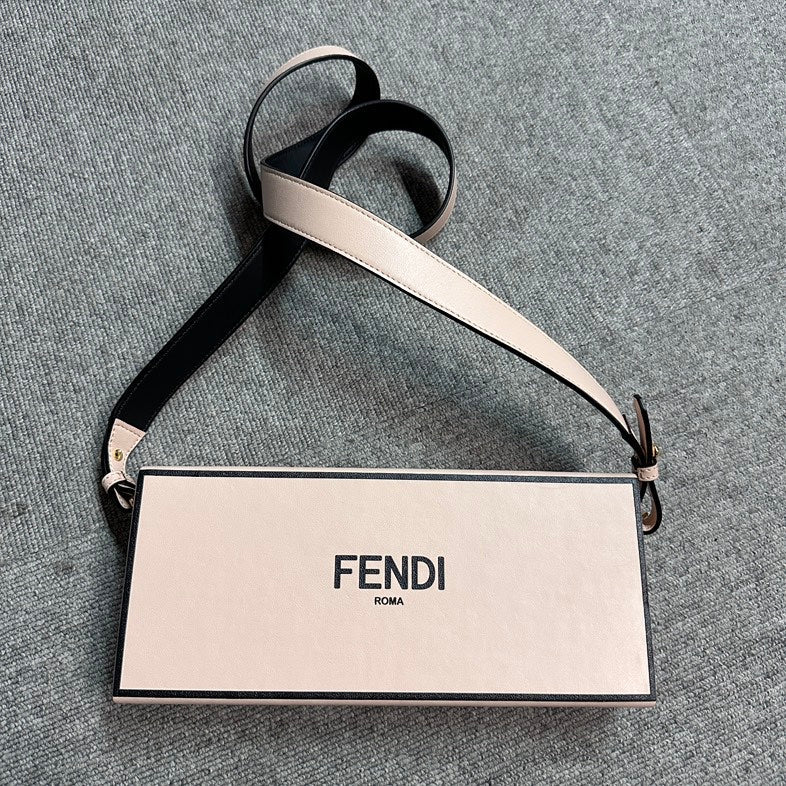 Pre-loved Fendi BVJ Beige Crossbody Bag