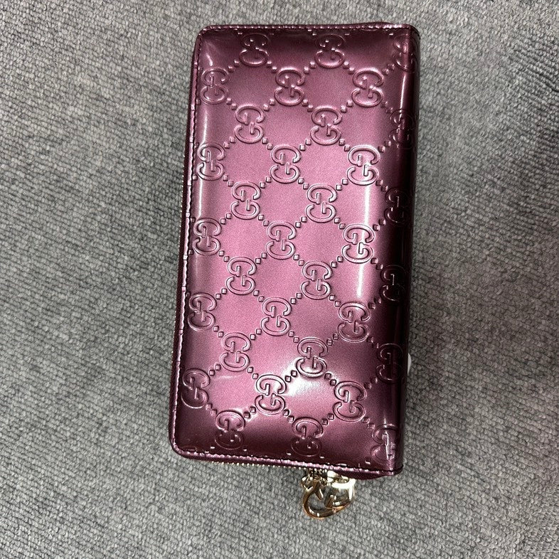 Pre-loved Gucci Wallet BVJ Purple Leather Wallet