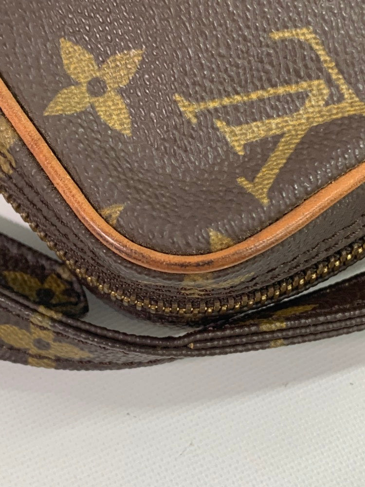 Louis Vuitton Monogram Canvas Crossbody Bag - Brown Vintage Messenger